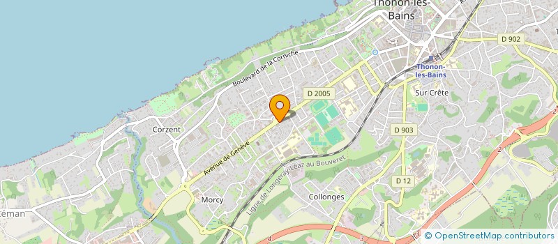 localisation de l'entreprise THONON BIEN ETRE  THONON-LES-BAINS