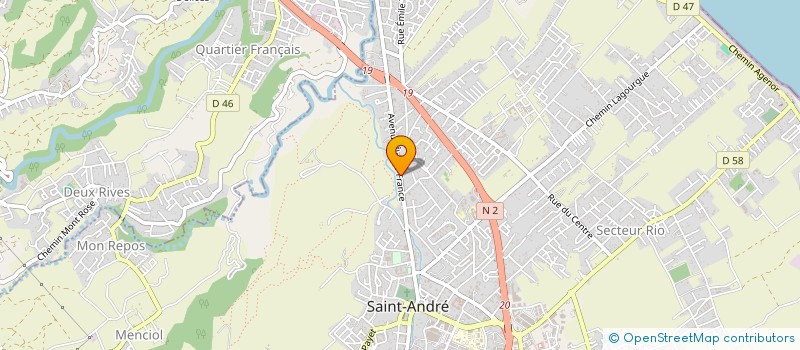 localisation de l'entreprise THONON CONSTRUCTION à SAINT-ANDRE
