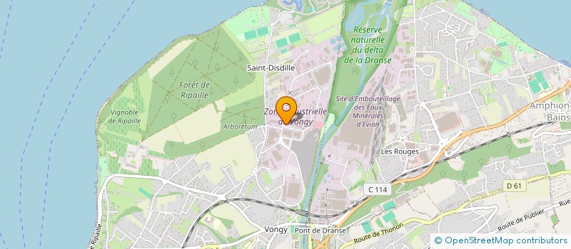 localisation de l'entreprise THONON GOURMAND à THONON-LES-BAINS