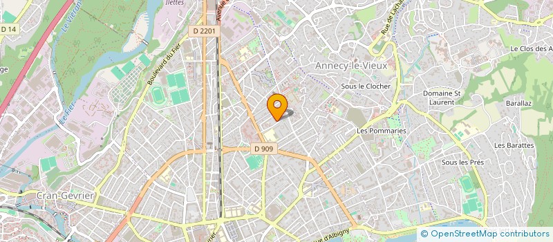 localisation de l'entreprise THONON LEMAN à ANNECY