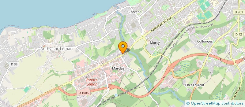 localisation de l'entreprise THONONREST à MARGENCEL