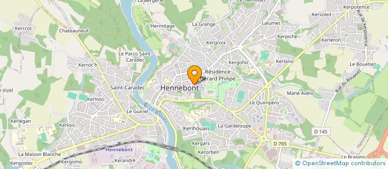 localisation de l'entreprise THONYMANON à HENNEBONT