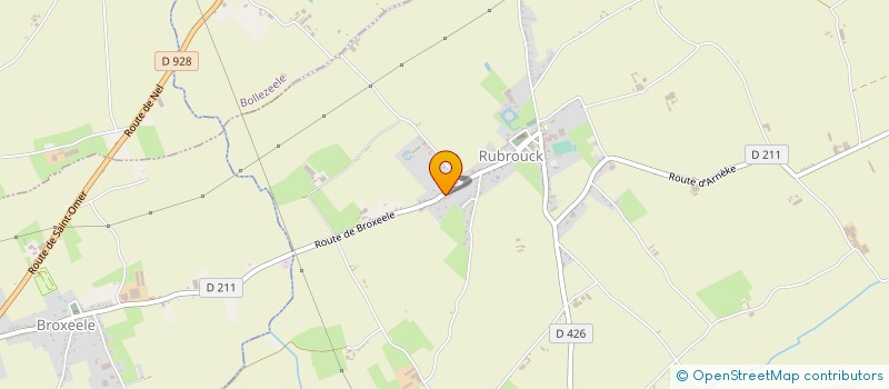 localisation de l'entreprise THOORENS à RUBROUCK