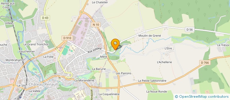 localisation de l'entreprise THOR  SAUNAY