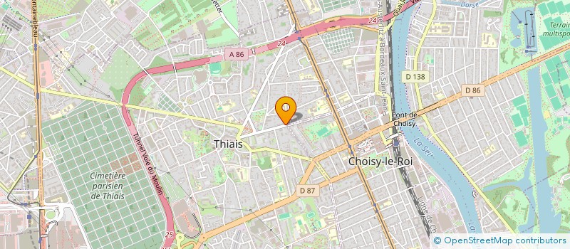 localisation de l'entreprise THOR INGENIERIE  THIAIS