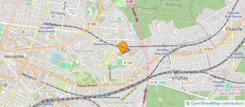 localisation de l'entreprise THORAF à VERSAILLES