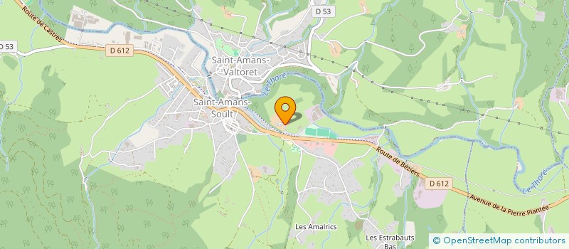localisation de l'entreprise THORE FOOTBALL CLUB 81  SAINT-AMANS-SOULT