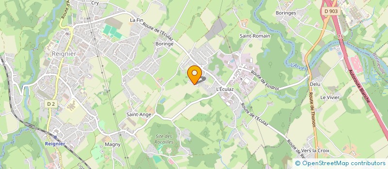 localisation de l'entreprise THOREAU  REIGNIER-ESERY