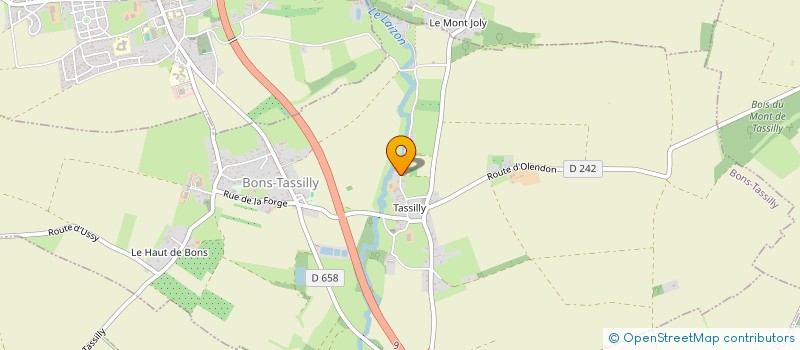 localisation de l'entreprise THOREL-OZENNE  BONS-TASSILLY