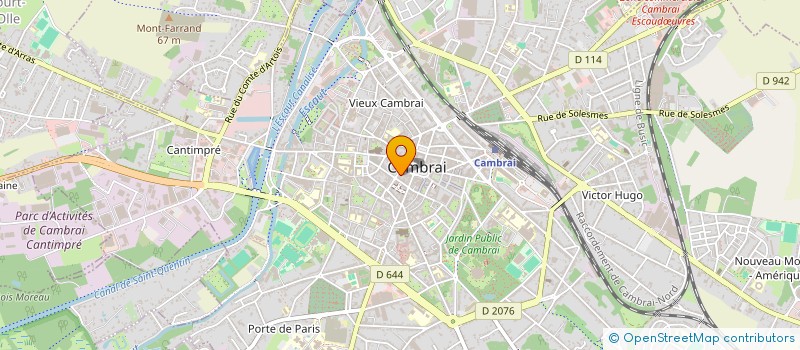 localisation de l'entreprise THORENTEX à CAMBRAI
