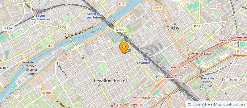 localisation de l'entreprise THOREZ à LEVALLOIS-PERRET