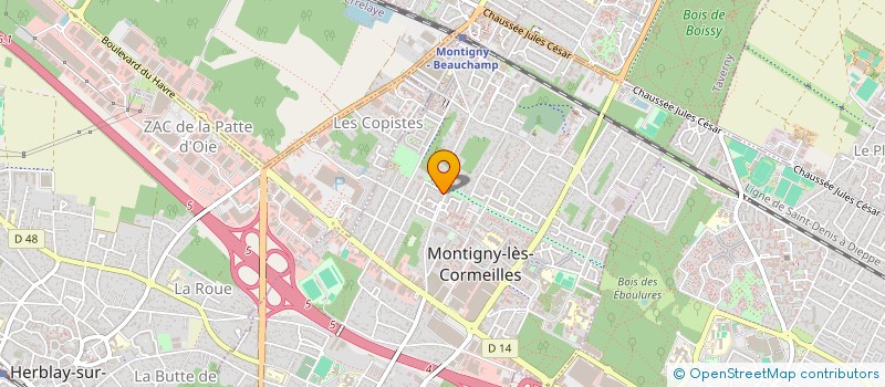 localisation de l'entreprise THORGAL à MONTIGNY-LES-CORMEILLES