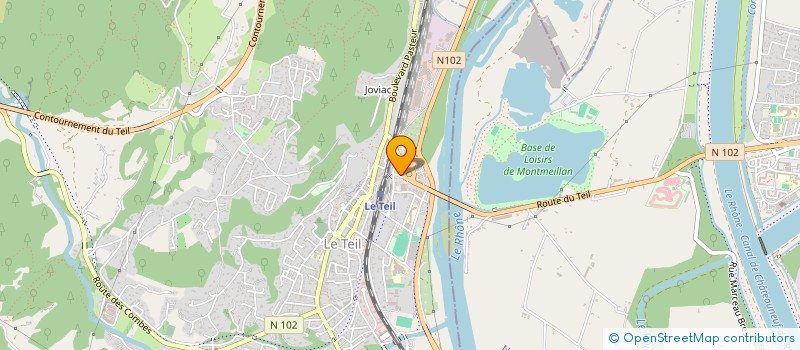 localisation de l'entreprise THORMEROZ LAB  LE TEIL