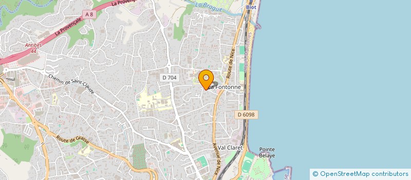 localisation de l'entreprise THORN CONSULTING à ANTIBES