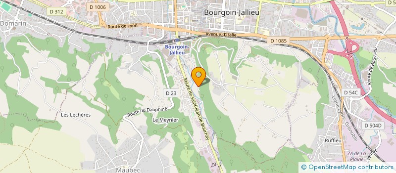 localisation de l'entreprise THORNTON ENVIRON.COMMUNIC.CONSULT.TECC à BOURGOIN-JALLIEU