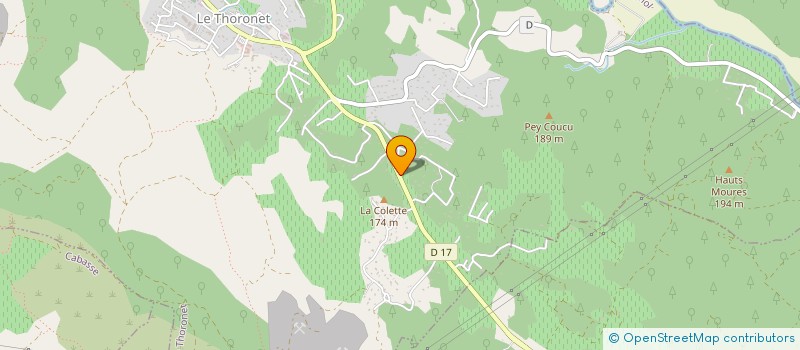 localisation de l'entreprise THORONET CONSTRUCTIONS  LE THORONET