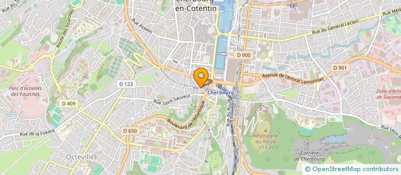 localisation de l'entreprise THORTEVALD à CHERBOURG-EN-COTENTIN