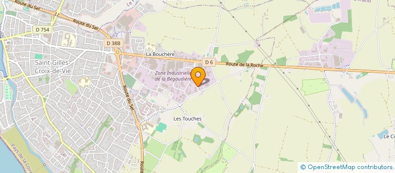 localisation de l'entreprise THORUS à SAINT-GILLES-CROIX-DE-VIE