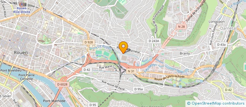 localisation de l'entreprise THORVAL  ROUEN