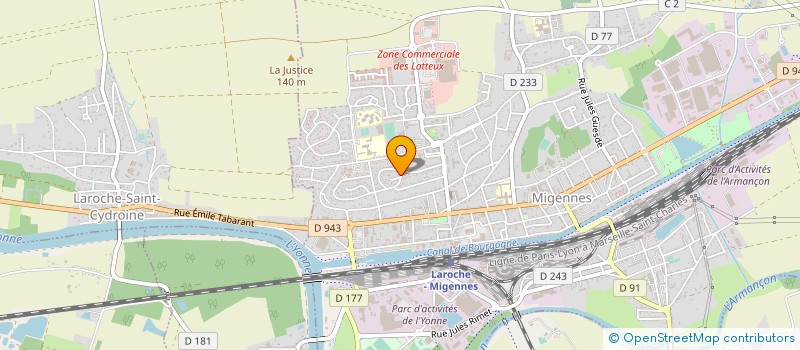 localisation de l'entreprise THOSAJO à MIGENNES