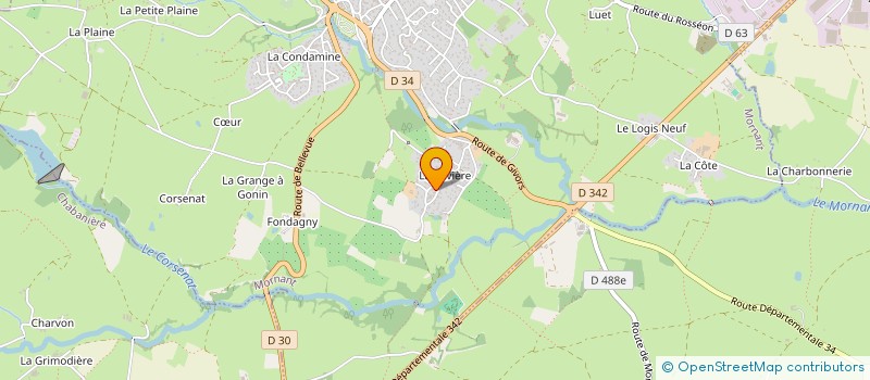 localisation de l'entreprise THOSCIN  MORNANT