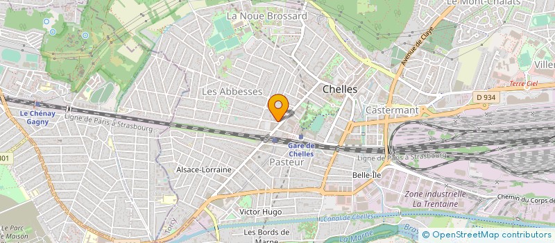 localisation de l'entreprise THOT à CHELLES