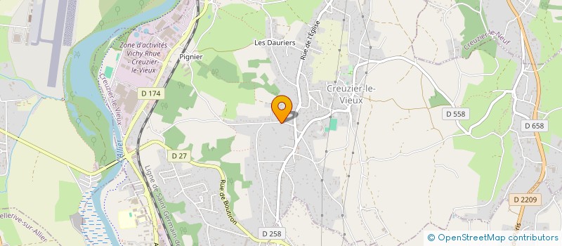 localisation de l'entreprise THOTHESTIA FORMATIONS SAS à CREUZIER-LE-VIEUX