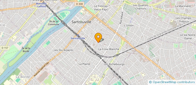 localisation de l'entreprise THOTSHOUSE  SARTROUVILLE