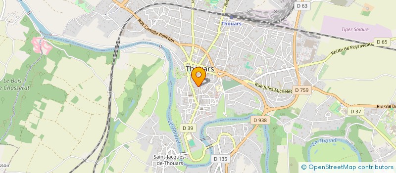 localisation de l'entreprise THOUARS AUDITION à THOUARS