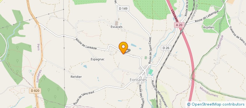 localisation de l'entreprise THOURON RECEPTION  FONTANES