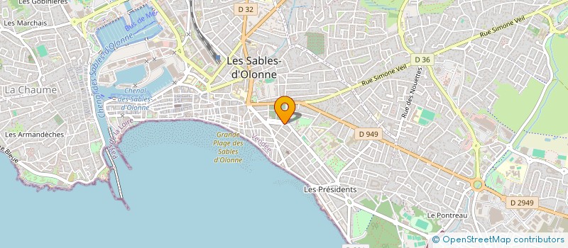 localisation de l'entreprise THOUZEAU-LEGAL à LES SABLES D'OLONNE
