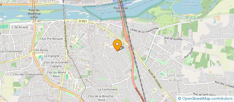 localisation de l'entreprise THOVEX IMMO  SAINT-JEAN-LE-BLANC