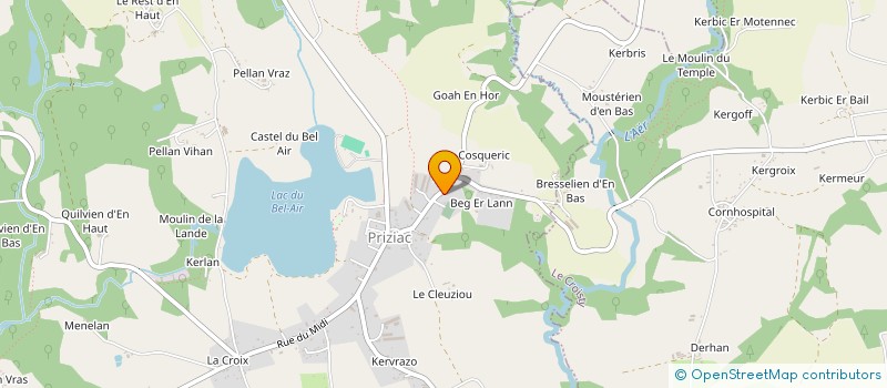 localisation de l'entreprise THOVINMAR  PRIZIAC