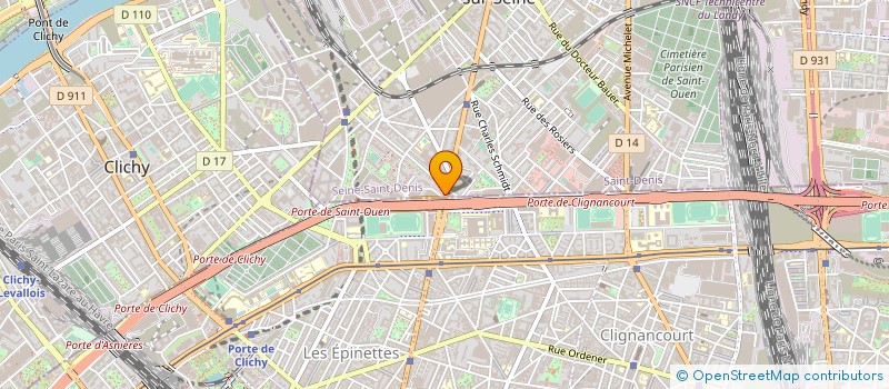 localisation de l'entreprise THOYE MANIN CONSULTING à SAINT-OUEN-SUR-SEINE