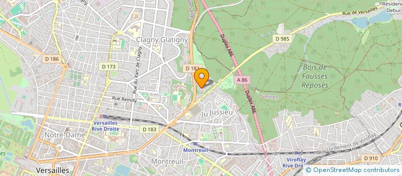 localisation de l'entreprise THP DEVELOPPEMENT à VERSAILLES