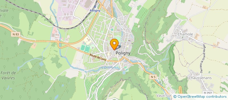 localisation de l'entreprise THP IMMOBILIER  POLIGNY