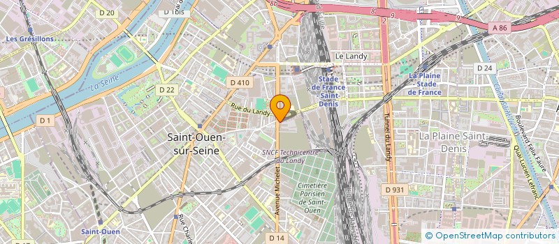 localisation de l'entreprise THQ NORDIC FRANCE à SAINT-OUEN-SUR-SEINE