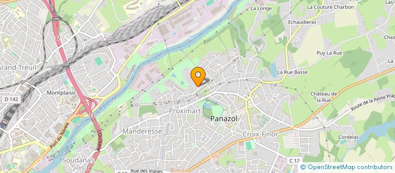 localisation de l'entreprise THR.COM à PANAZOL