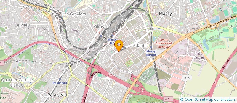 localisation de l'entreprise THR INVEST à MASSY