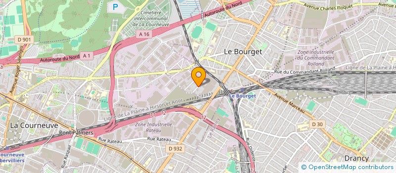 localisation de l'entreprise THRAT à LE BOURGET