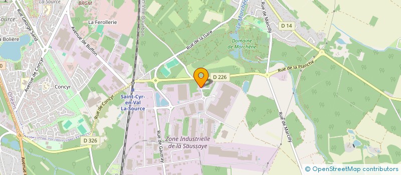 localisation de l'entreprise THREE  SAINT-CYR-EN-VAL