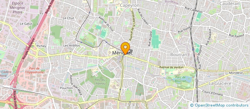 localisation de l'entreprise THREE FADE  MERIGNAC