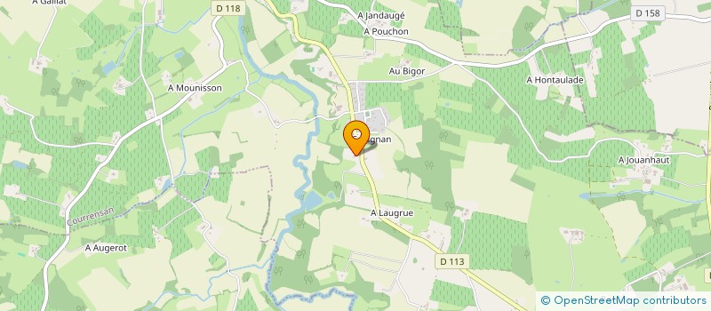 localisation de l'entreprise THREE T  COURRENSAN