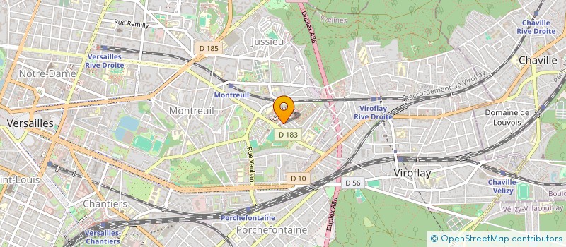 localisation de l'entreprise THREECENTIS à VERSAILLES