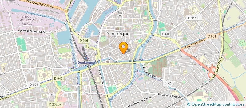 localisation de l'entreprise THROW UP à DUNKERQUE