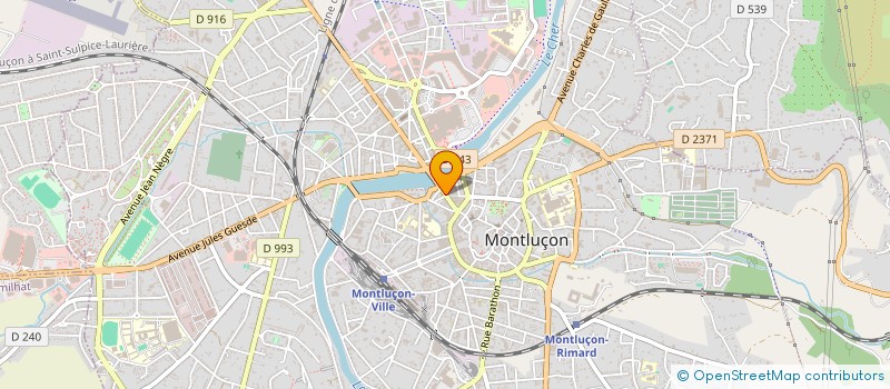 localisation de l'entreprise THTM CONCEPT à MONTLUCON