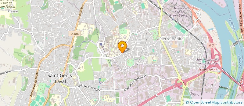 localisation de l'entreprise THU TRA SAS à OULLINS-PIERRE-BENITE