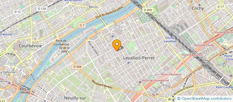 localisation de l'entreprise THUASNE à LEVALLOIS-PERRET