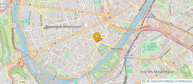 localisation de l'entreprise THUAULT à BOULOGNE-BILLANCOURT
