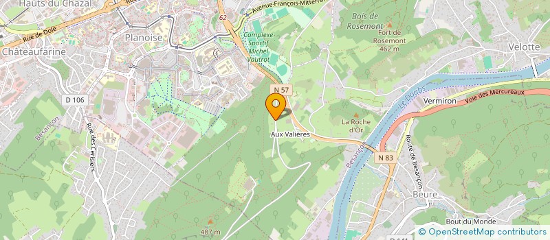 localisation de l'entreprise THUBET MECANIQUE DE PRECISION  BESANCON